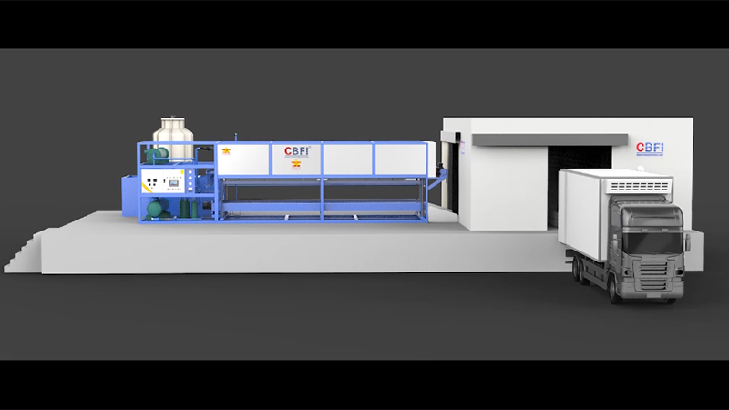 Direct Cooling Ice Block Machine