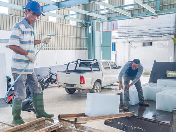 2 x 15-ton Direct Cooling Block Ice Machines for Indonesian Client