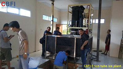 CBFI-5 Ton Tube Ice Machine In Indonesia